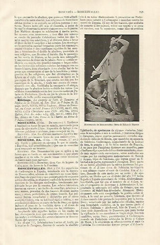 LAMINA ESPASA 19227: Monumento de Roncesvalles