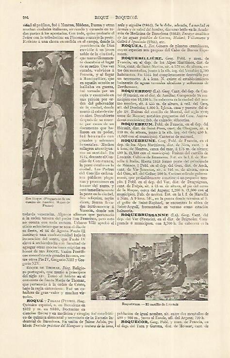 LAMINA ESPASA 19243: Castillo de Lascaris en Roquebrune