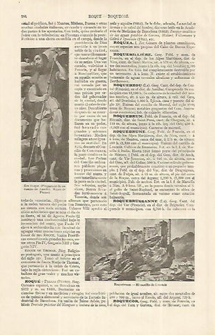 LAMINA ESPASA 19243: Castillo de Lascaris en Roquebrune