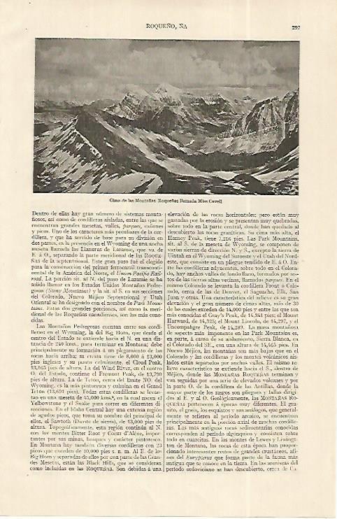 LAMINA ESPASA 19244: Montañas Roqueñas