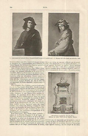 LAMINA ESPASA 19249: Autorretrato de Salvador Rosa