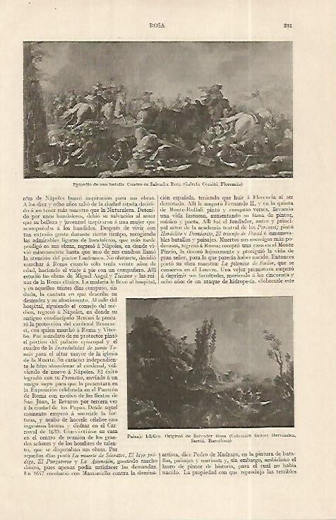 LAMINA ESPASA 19250: Episodio de una batalla por Salvador Rosa