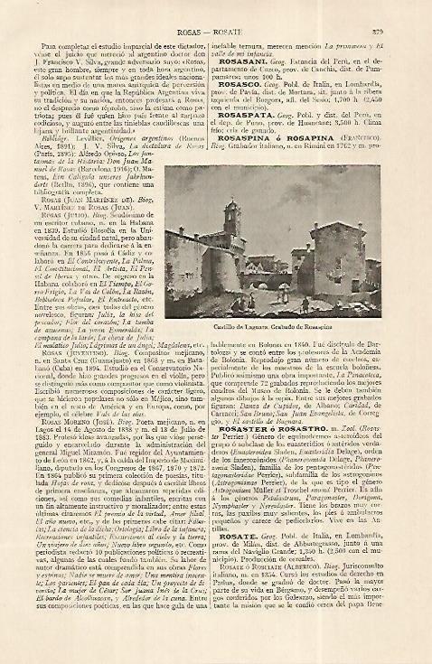 LAMINA ESPASA 19262: Castillo de Lagnara
