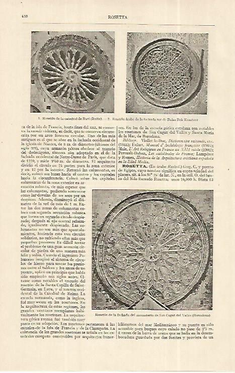 LAMINA ESPASA 19264: Roseton de la catedral de Bari en Italia
