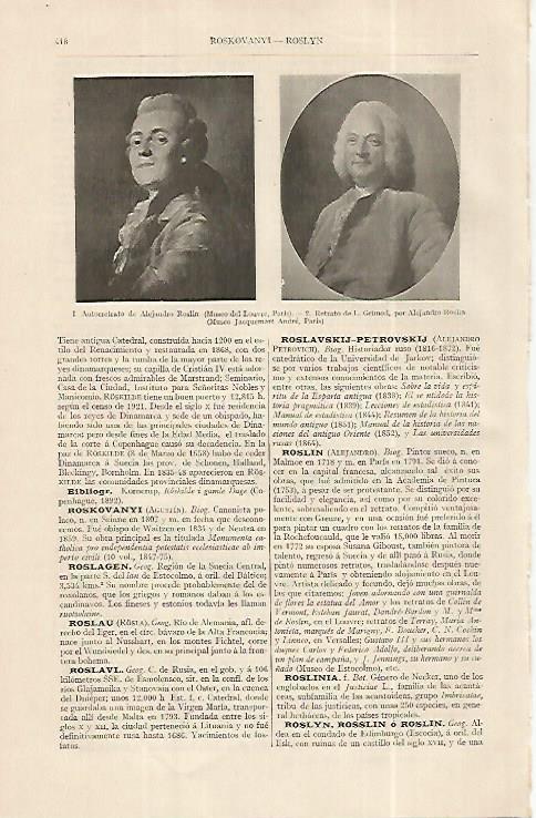 LAMINA ESPASA 19266: Autorretrato de Roslin