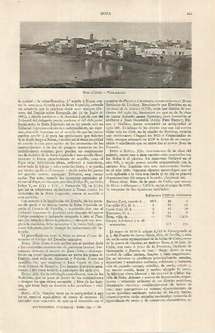 LAMINA ESPASA 19276: Vista de Rota Cadiz