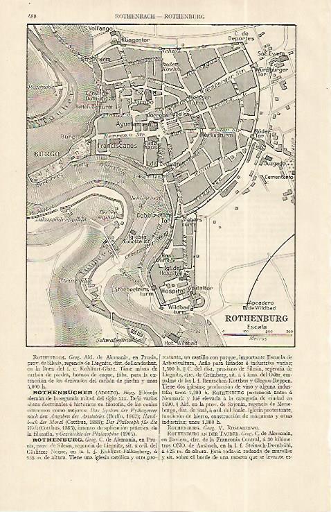 LAMINA ESPASA 19278: Plano de Rothenburg