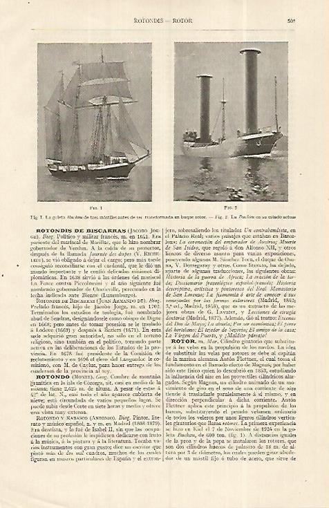 LAMINA ESPASA 19281: La goleta Buchau