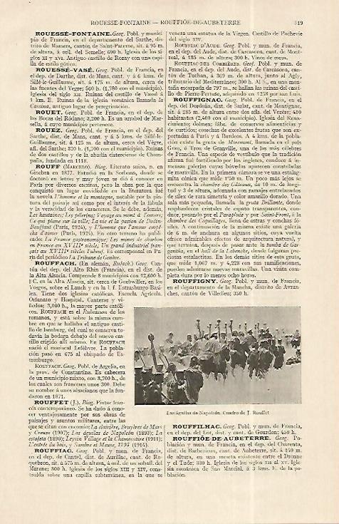 LAMINA ESPASA 19285: Las aguilas de Napoleon por Rouffet