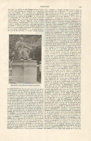 LAMINA ESPASA 19287: Monumento a Rousseau en Ginebra