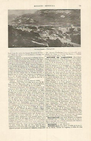 LAMINA ESPASA 19292: Vista de Rovereto Italia