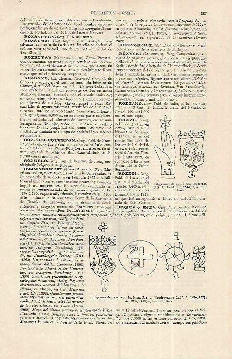 LAMINA ESPASA 19298: Filigranas de papel con la letra R