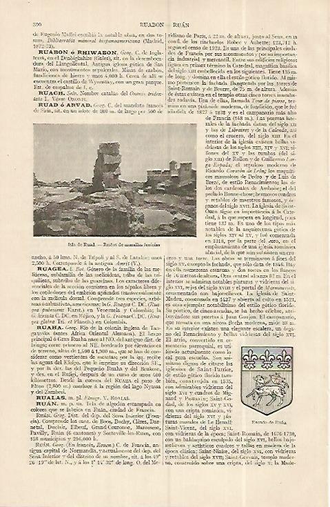 LAMINA ESPASA 19301: Restos fenicios en la isla de Ruad Siria