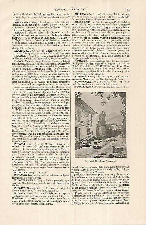LAMINA ESPASA 19304: La cruz de Rubalcava