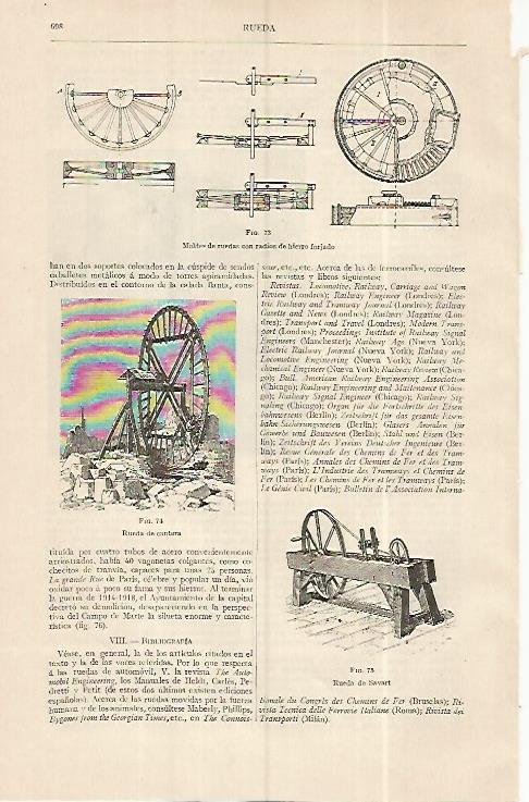 LAMINA ESPASA 19332: Moldes de ruedas