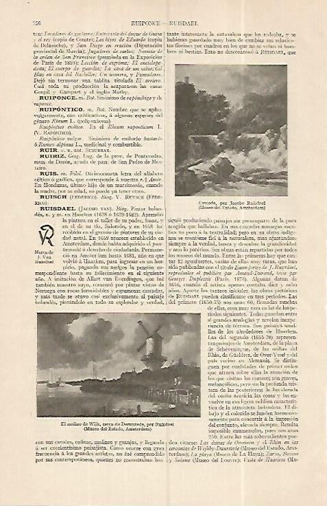 LAMINA ESPASA 19340: Obras por Ruisdael