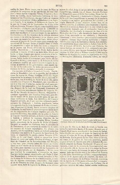 LAMINA ESPASA 19383: Carroza de la emperatriz Isabel de Rusia