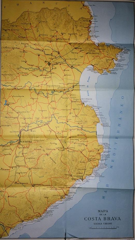 LAMINA 5862: Foto Mapa Costa Brava