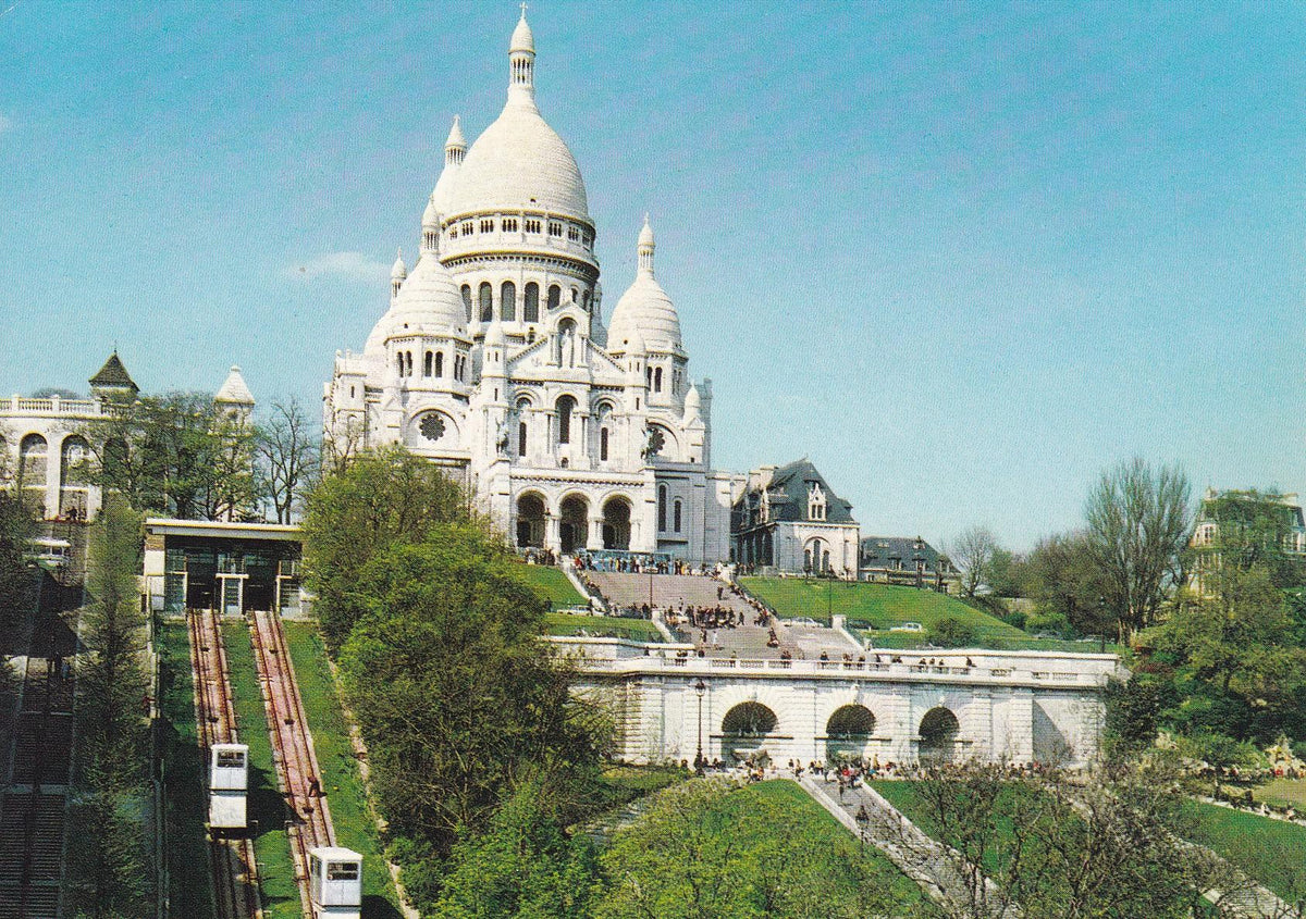 POSTAL 18140: Le Sacre-Coeur et les funiculaires