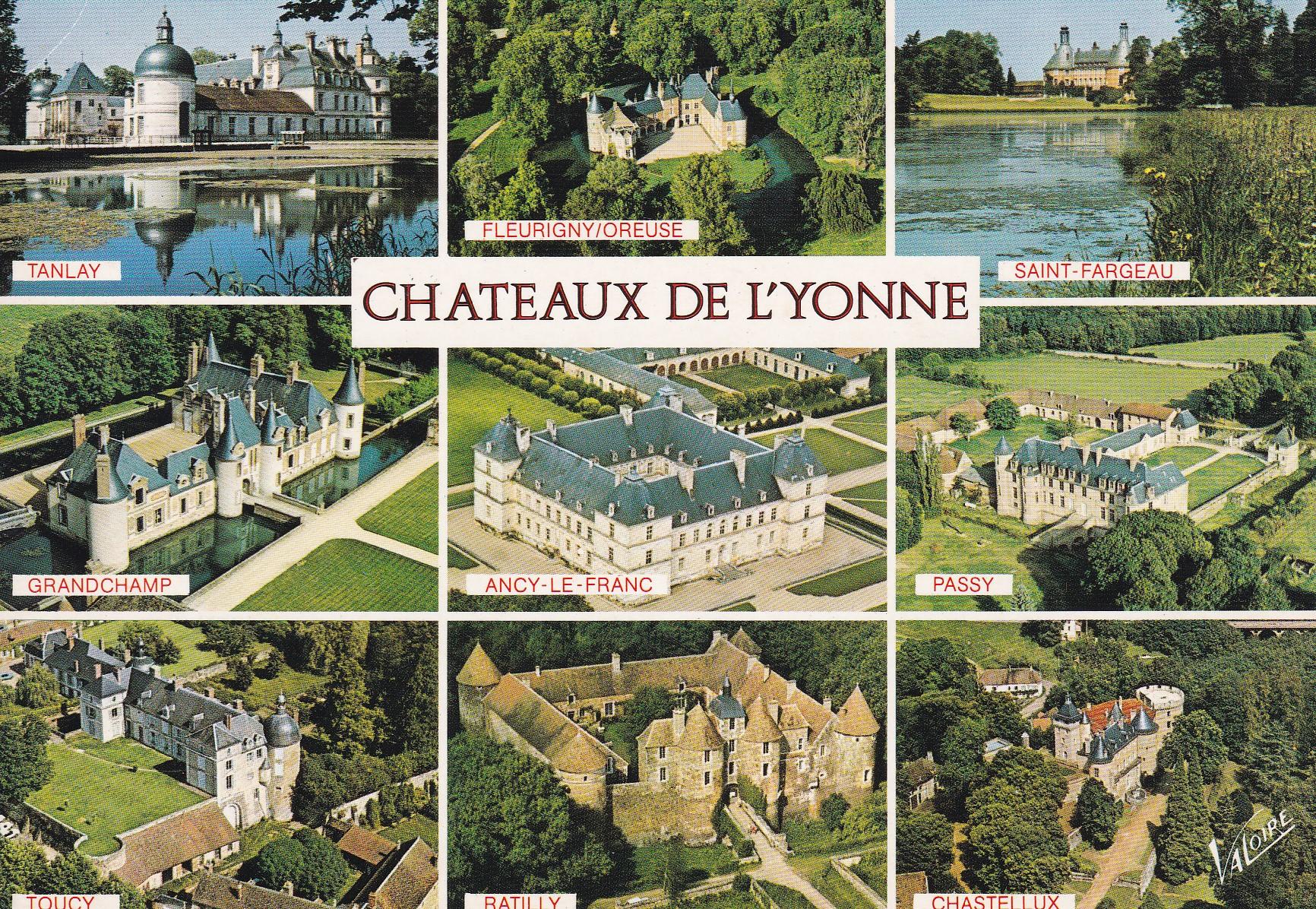 POSTAL 18151: Les chateaux de l Yonne