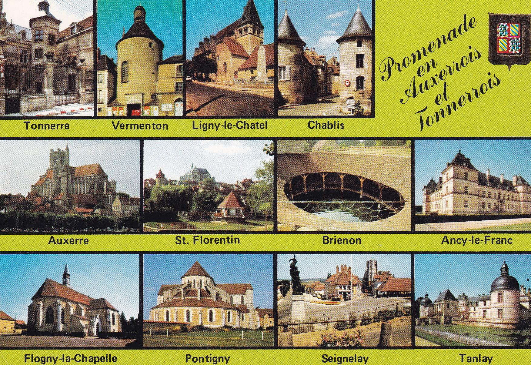 POSTAL 18153: Promenade en Auxerrois et Tonnerrois