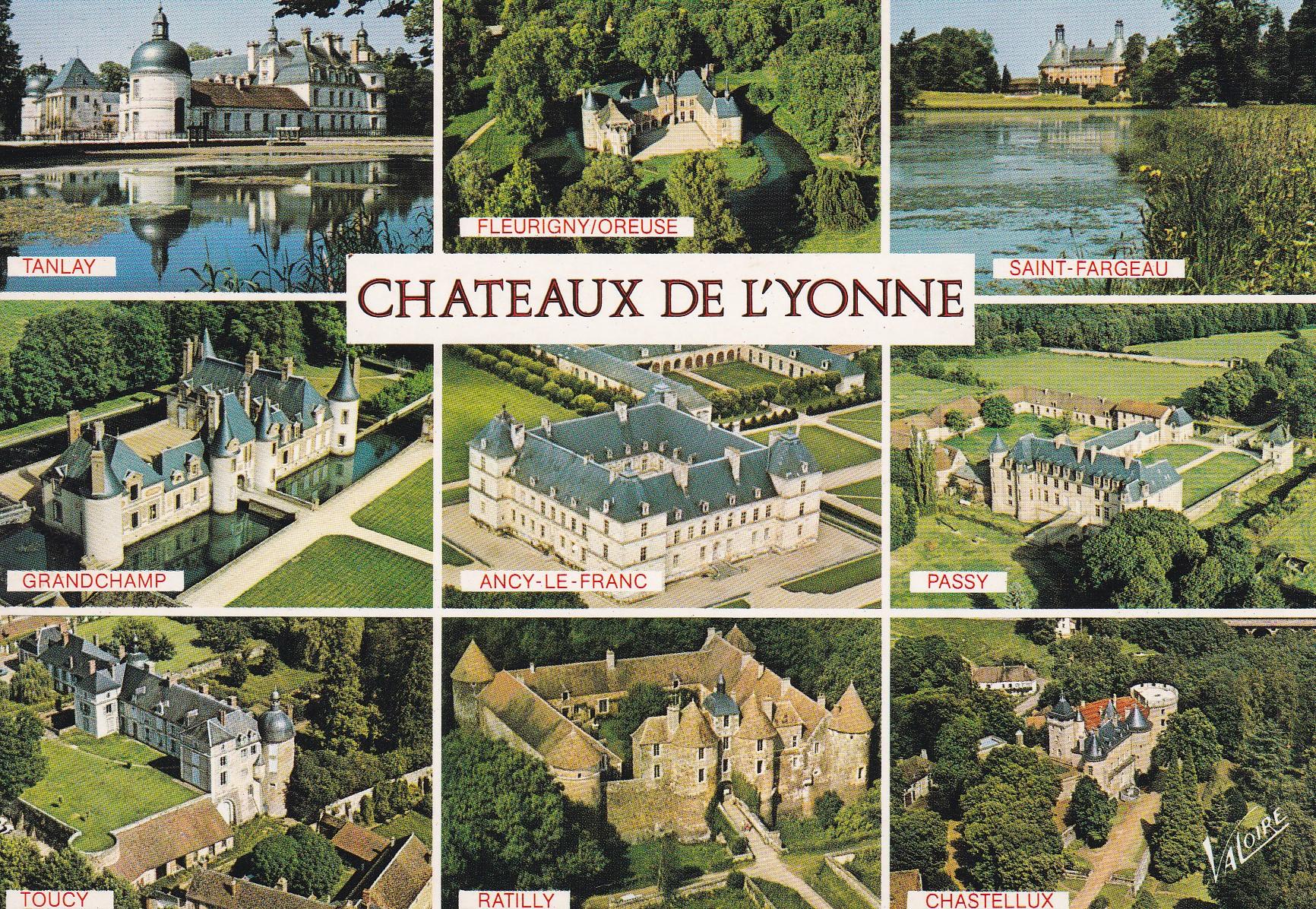 POSTAL 18156: Les chateau de l Yonne