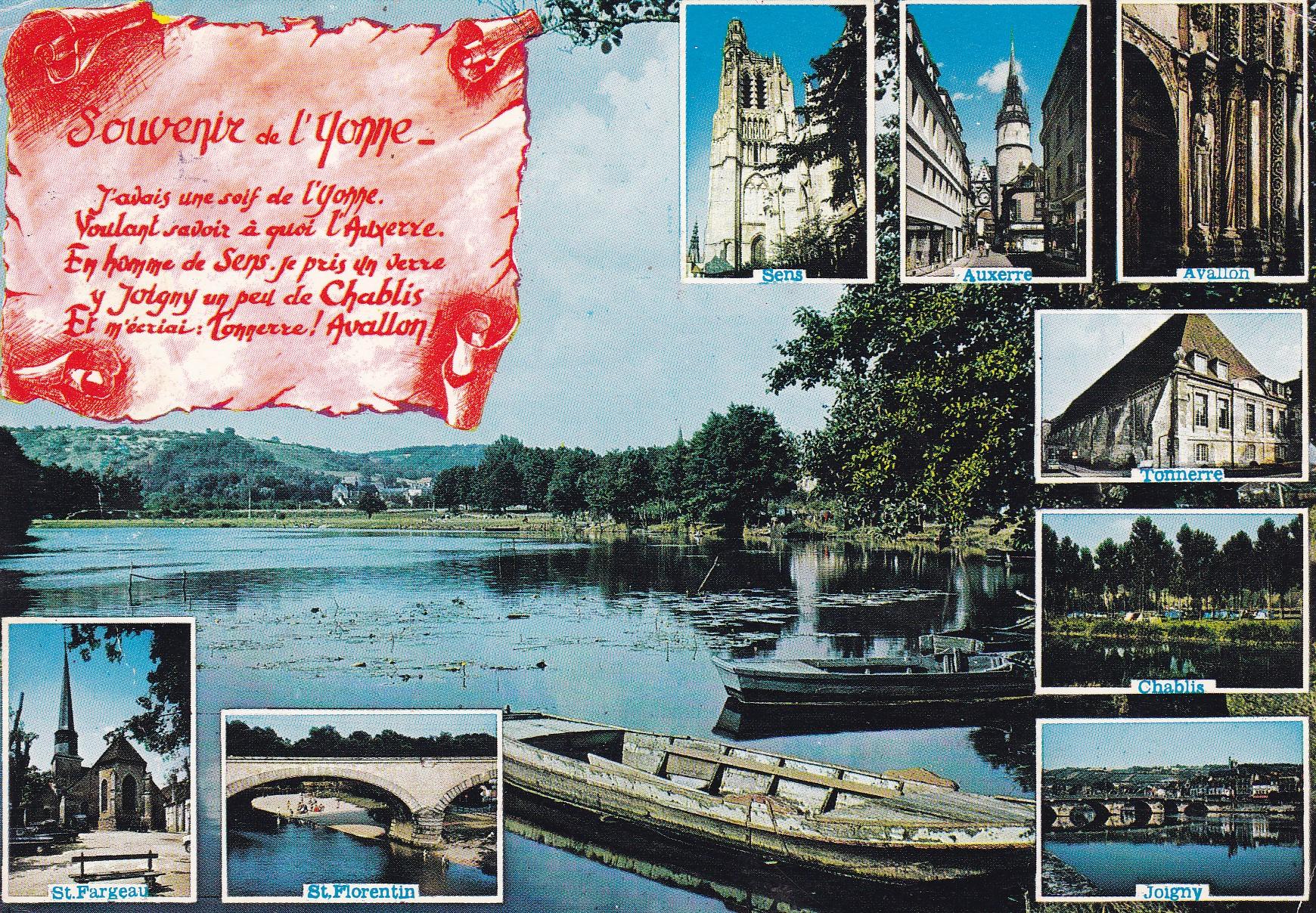 POSTAL 18164: Souvenir de l Yonne