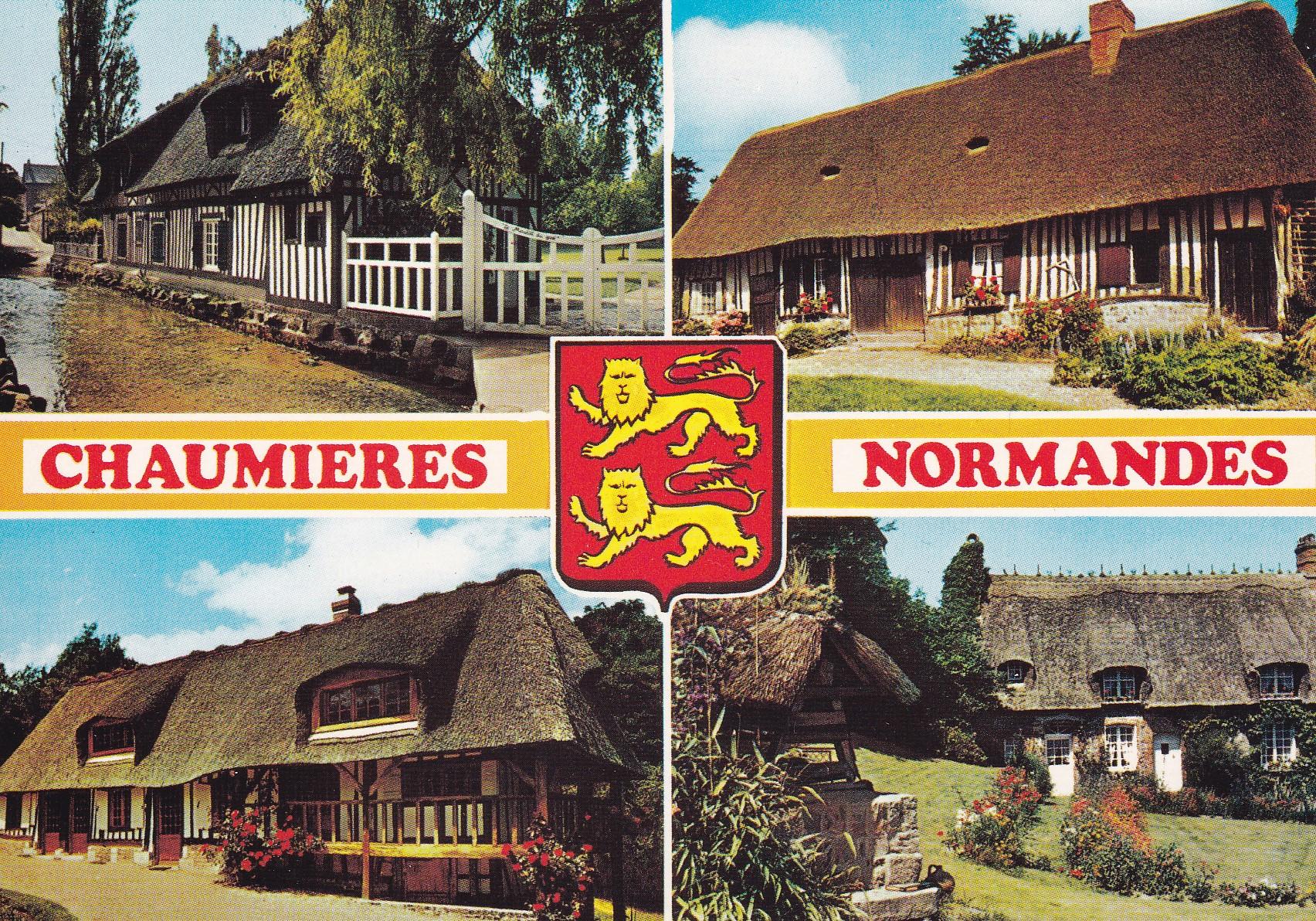 POSTAL 18175: Chaumieres normandes