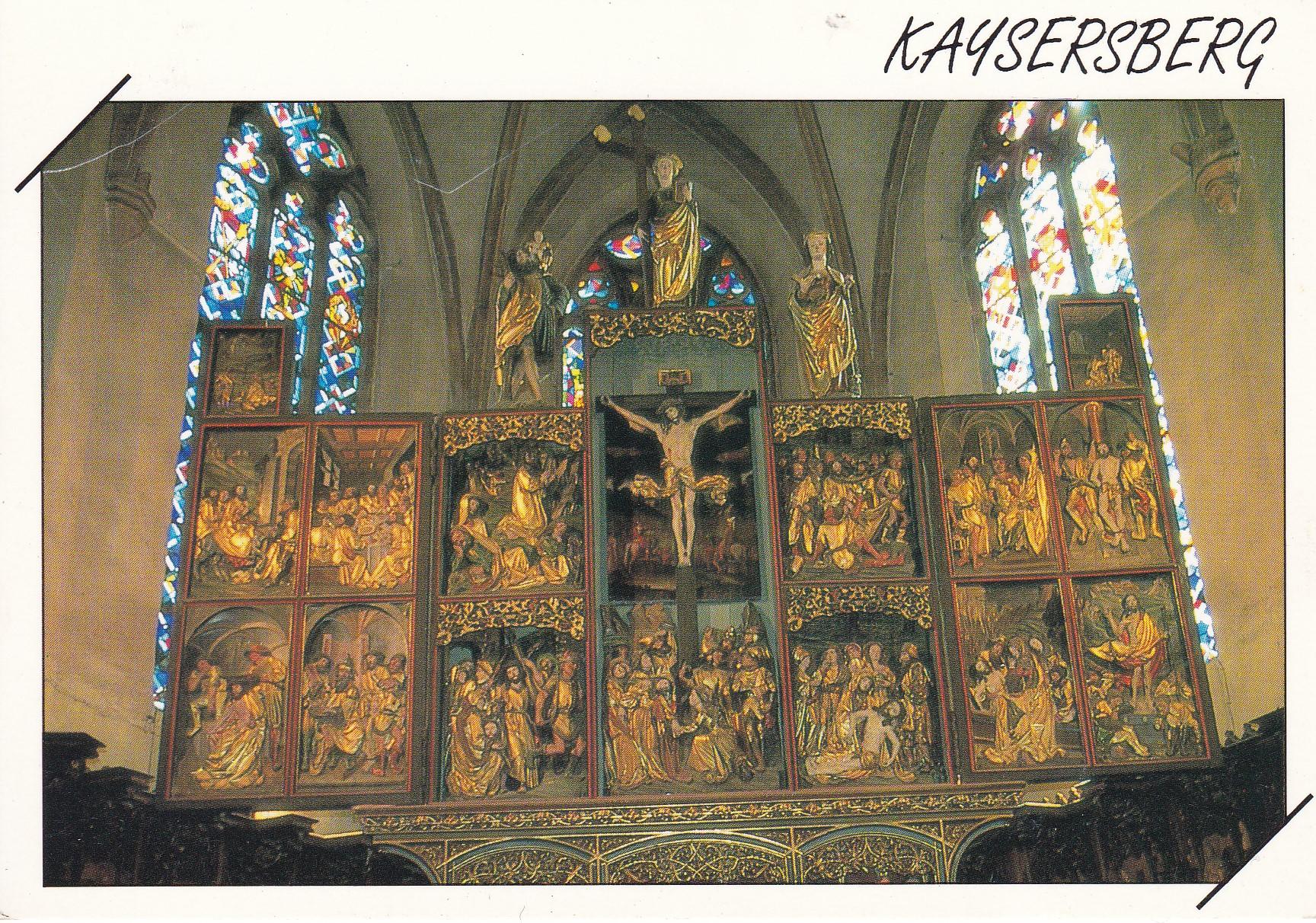 POSTAL 18181:Kaysersberg- Retable de Hans Bougart