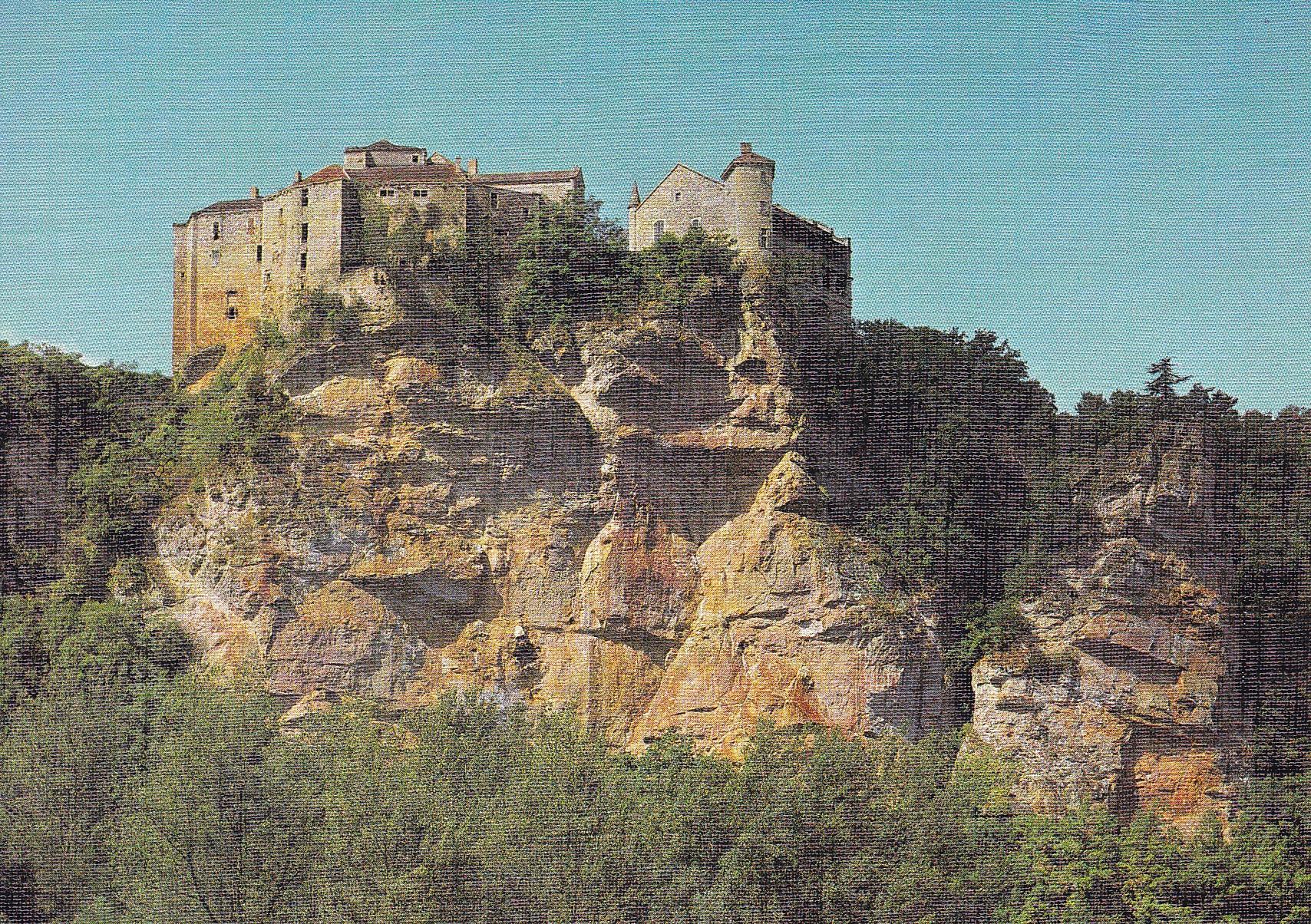 POSTAL 18187: Bruniquel Chateau de la Reine Brunehault