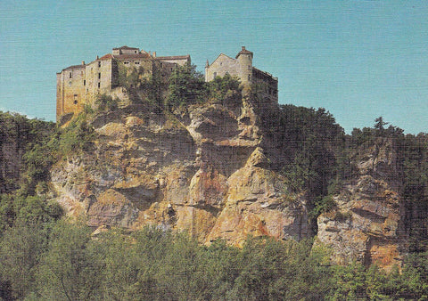 POSTAL 18187: Bruniquel Chateau de la Reine Brunehault