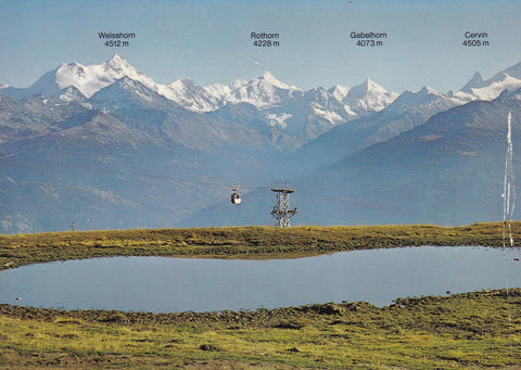POSTAL 18192: Montana-Crans telecabine Chetseron