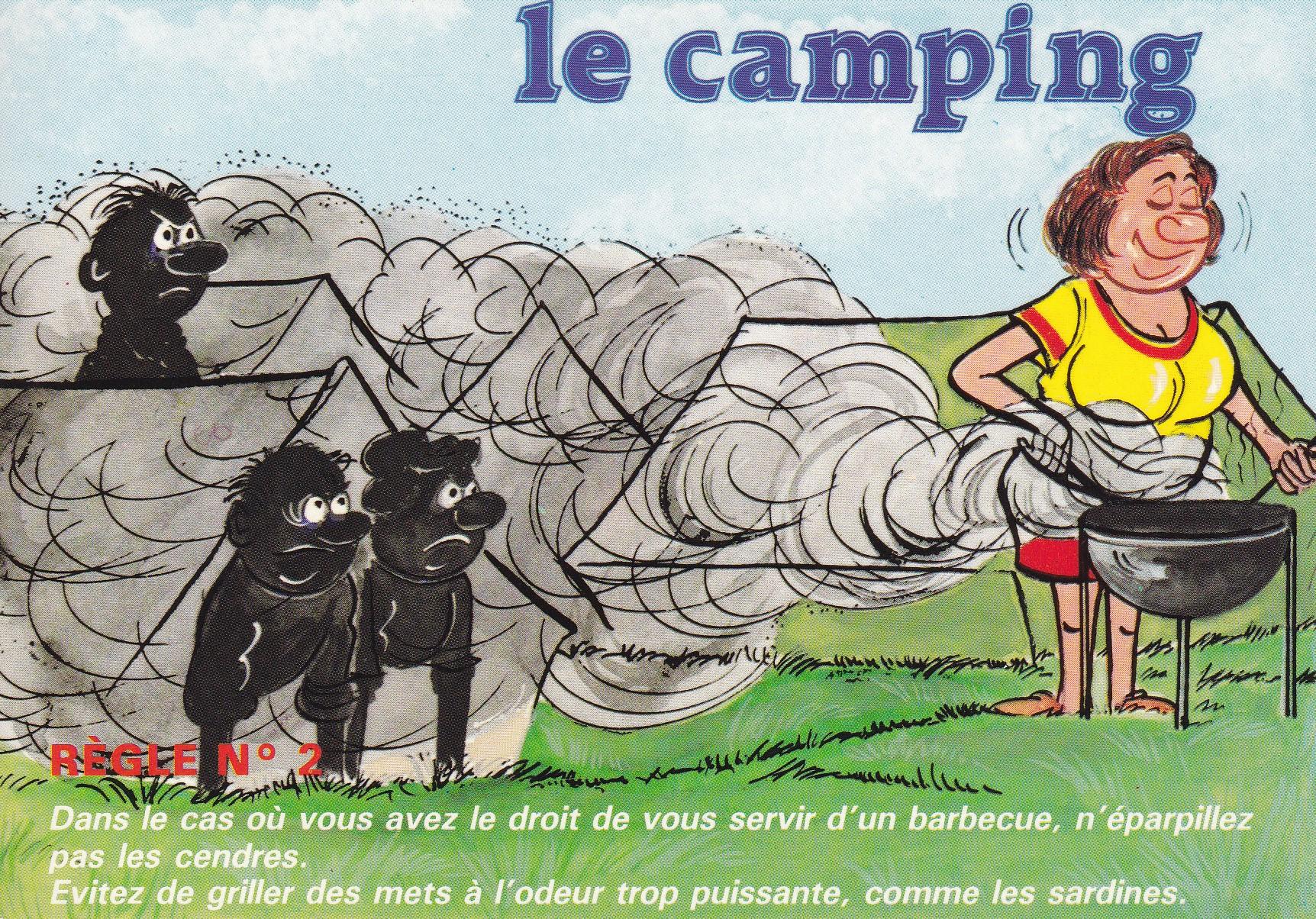 POSTAL 18203: Le camping