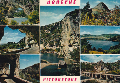 POSTAL 18208: Les gorges entre Vallon et Pont d Arc