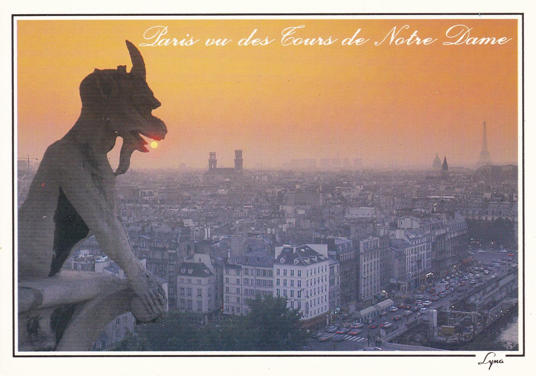 POSTAL 18213: Vue sour Paris depuis des Tours de Notre Dama