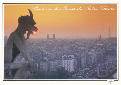 POSTAL 18213: Vue sour Paris depuis des Tours de Notre Dama