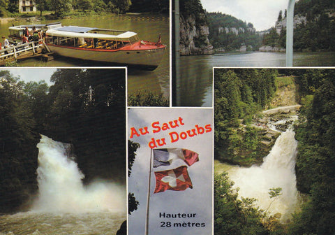 POSTAL 18228: Le saut du doubs