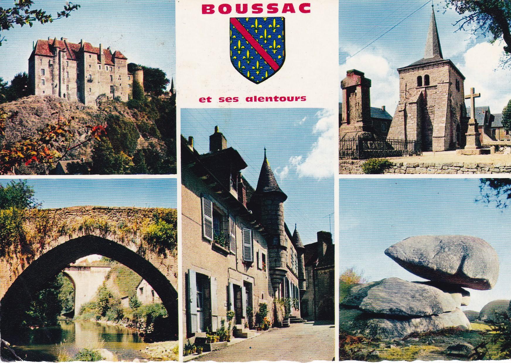 POSTAL 18288: Boussac et ses alentours