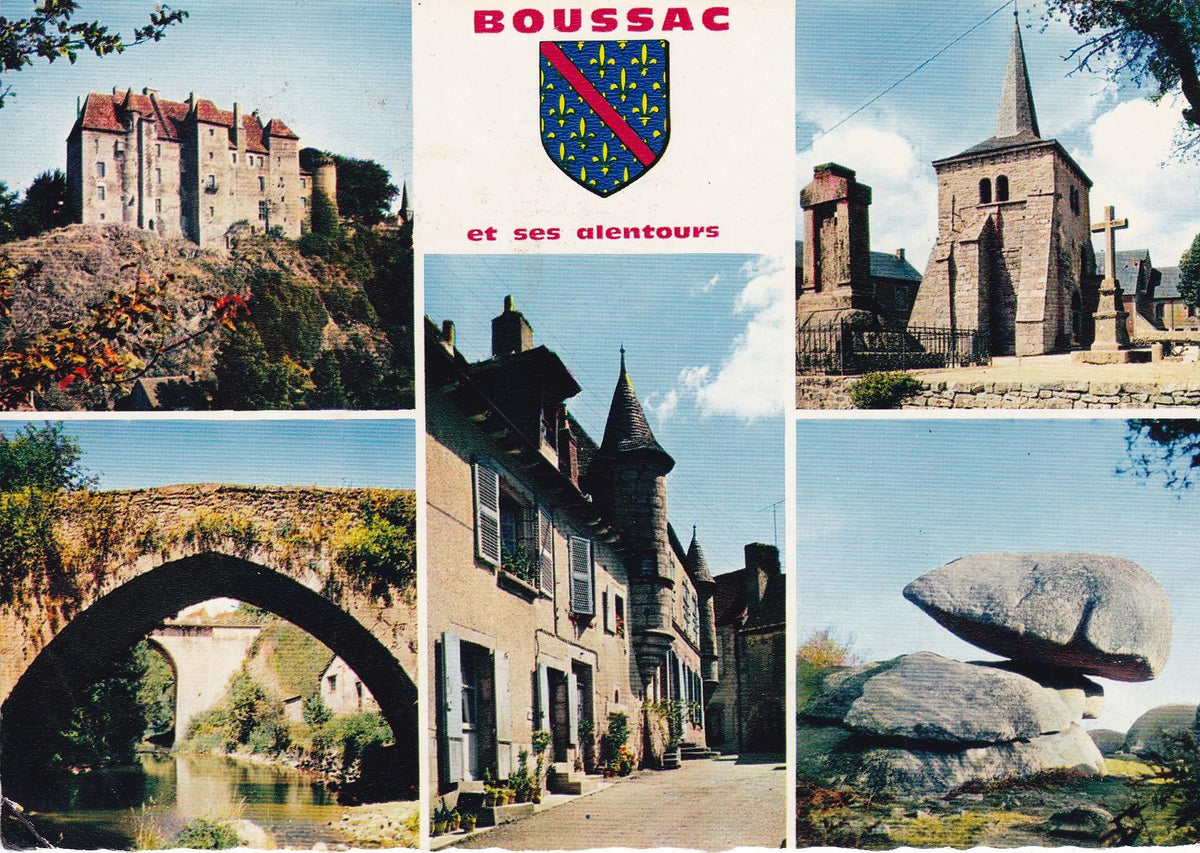 POSTAL 18288: Boussac et ses alentours