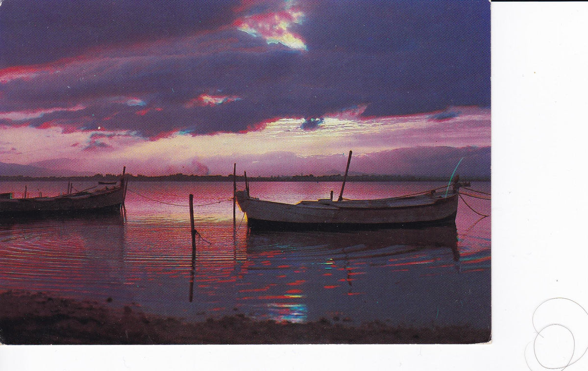 POSTAL 18313: Coucher de soleil sur l eang