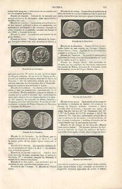 LAMINA ESPASA 8533: Ejemplos de monedas griegas y romanas