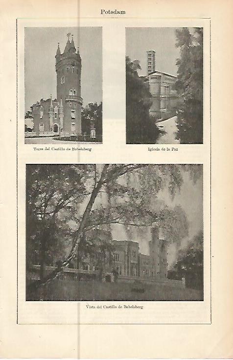 LAMINA ESPASA Alemania 10607: Vistas de Postdam Alemania