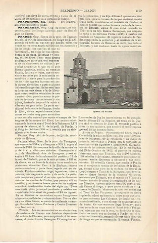 LAMINA ESPASA 10629: Iglesia de Prades Tarragona