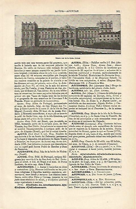 LAMINA ESPASA 12721: Palacio Real de la Ajada en Lisboa