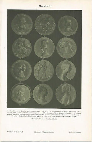 LAMINA ESPASA 11925: Medallas de la Coleccion Gustavo Dreyfus de Paris