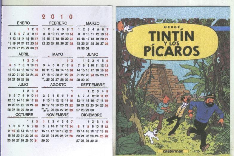 Calendario bolsillo 2010: Tintin: Y los picaros