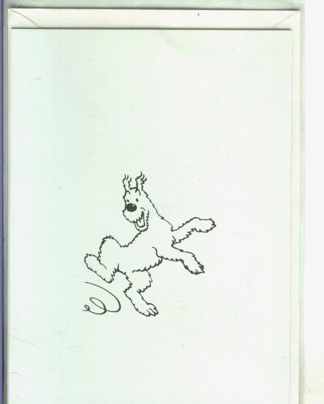Postal 000290: Tintin: Milu Bailando