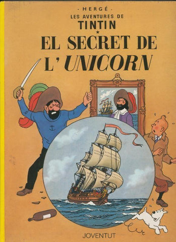 Tintin: El secret de l,unicorn, desena edicion 1989