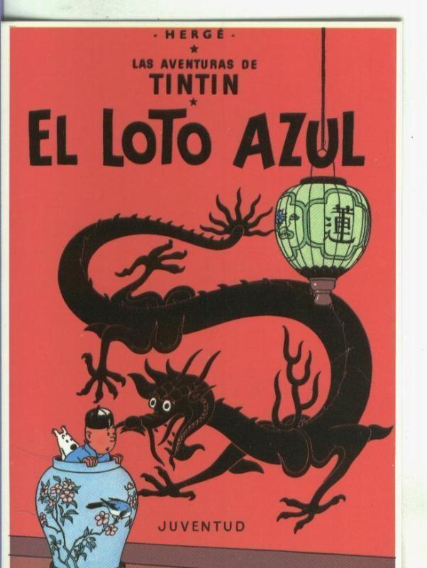 Postal 000276: Tintin: El loto azul