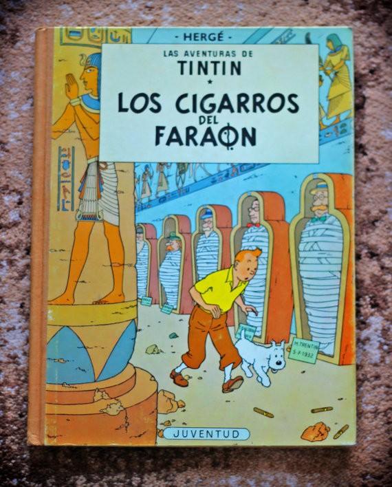 TINTIN: Los cigarros del faraon (cuarta edicion 1972)